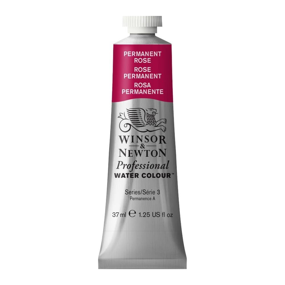 Winsor & Newton 37 ml Tube Professional Water Colour, Permanent Rose — image 1