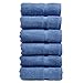 Chakir Turkish Linens Premium Cotton Absorbent Turkish Towels (Hand Towel - 6 Piece, Wedgewood)