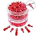 Haisstronica 200PCS Quick Wire Splice Connectors, Red, Plastic, Screw Terminal, Quick Disconnect, 18 Gauge, Copper, 221F Temperature Rating