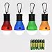 Camping Light 4 Pack Portable LED Tent Lantern Bulb 3 Modes Battery Powered Lamp with 12 AAA Batteries for Hiking Fishing Emergency and Outdoor Adventures