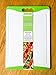 Dishwasher Safe Large Plastic Cutting Board With Non-Slip Silicone Edges and Drip Juice Groove. Acrylic Polypropylene White With Lime Green a Beautiful Cutting Board by Dutis Kitchenware