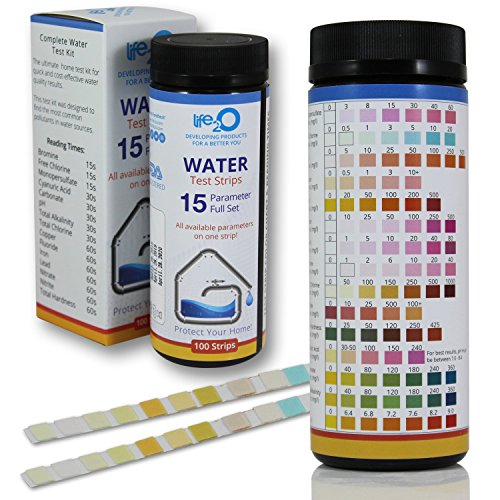 ULTIMATE 15-in-1 Drinking Water Test Kit 100ct | Best Home Water Quality Testing Strips for Well Water, Tap Water, Pool, Hot Tub, Spa & Aquarium | Lead, Hardness (TDS), Iron, Fluoride, Chlorine & More