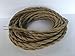35feet Hemp Rope Twisted 18/2 Cloth Natural Fabric Electrical Cord, Great for Vintage, Industrial, and Antique Lamps & Fans DIY (Twisted)