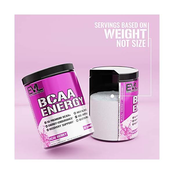 Evlution-Nutrition-BCAA-Energy-High-Performance-Amino-Acid-Supplement-for-Anytime-Energy-Muscle-Building-Recovery-and-Endurance-Pre-Workout-Post-Workout-30-Servings-Acai-Berry Evlution Nutrition BCAA Energy - High Performance Amino Acid Supplement for Anytime Energy, Muscle Building, Recovery and Endurance, Pre Workout, Post Workout (30 Servings, Acai Berry)