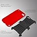 iPod Touch 7 Case,iPod Touch 6 Case,iPod Touch 5 Case, SLMY(TM) Heavy Duty Dual Layer Shockproof Hybrid Rugged Cover Case with Built-in Kickstand for Apple iPod Touch 5 / 6 / 7 Red