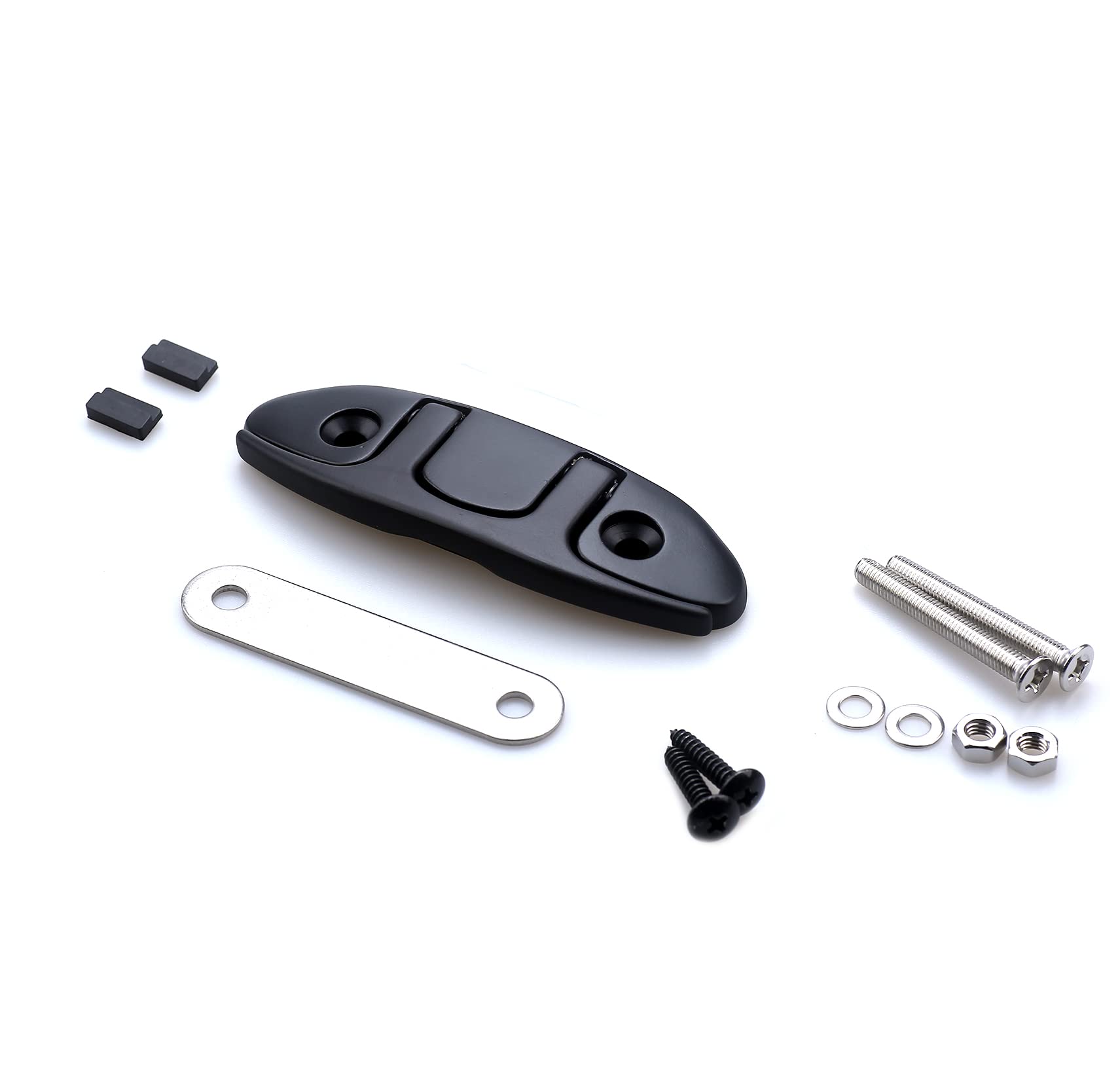 Mxeol Black Cleat Flip Up Boat Cleats Folding Dock Cleat Stainless