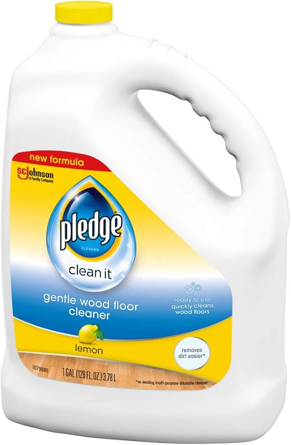 Amazon Com Pledge Gentle Wood Floor Cleaner Lemon 128 Fluid