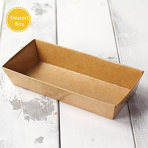 Sandwich Craft Paper Box with Clear Lids 20 Sets (Brown) Pricepulse