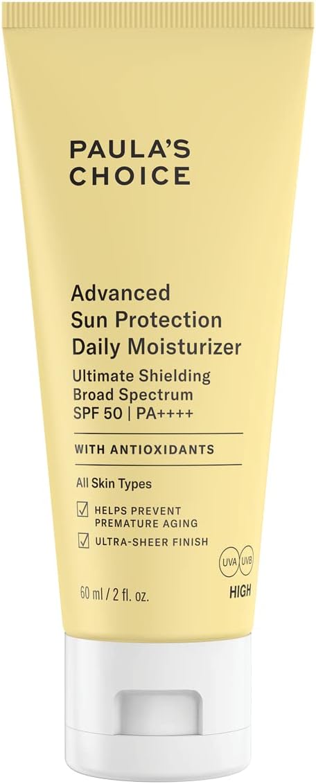 Paula's Choice SPF 50 Daily Moisturiser PA++++ No White Cast Dry Skin 60ml
