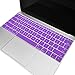 TOP CASE - Macbook Pro 13 WITHOUT Touch Bar (2017 & 2016 Release) 2 in 1, Rubberized Matte Hard Case Cover + Matching Color Keyboard Cover for MacBook Pro 13-inch A1708 without Touch Bar - Purple