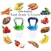 Fresh Food Feeder Pacifier,Feeder baby Fruit Mesh Feeder Teething Toy Silicone Pouches for Toddlers&Kids(2 Pack)