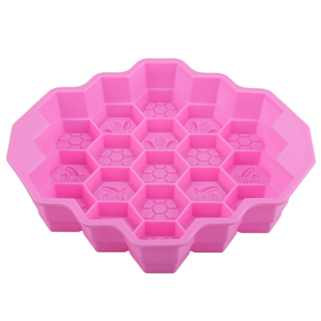 Prettyia Bee Cake Mold, 19 Cavity Silicone Soap Mold Cake