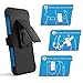 Galaxy A5 Case, MoKo Shock Absorbing Hard Cover Ultra Protective Heavy Duty Case with Holster Belt Clip + Built-in Kickstand for Samsung Galaxy A5 SM-A510F (2016) - Blue (NOT FIT Galaxy A5 2015)
