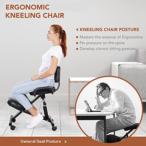 Ergonomic Kneeling Chair Office Home Chair with Adjustable Height for