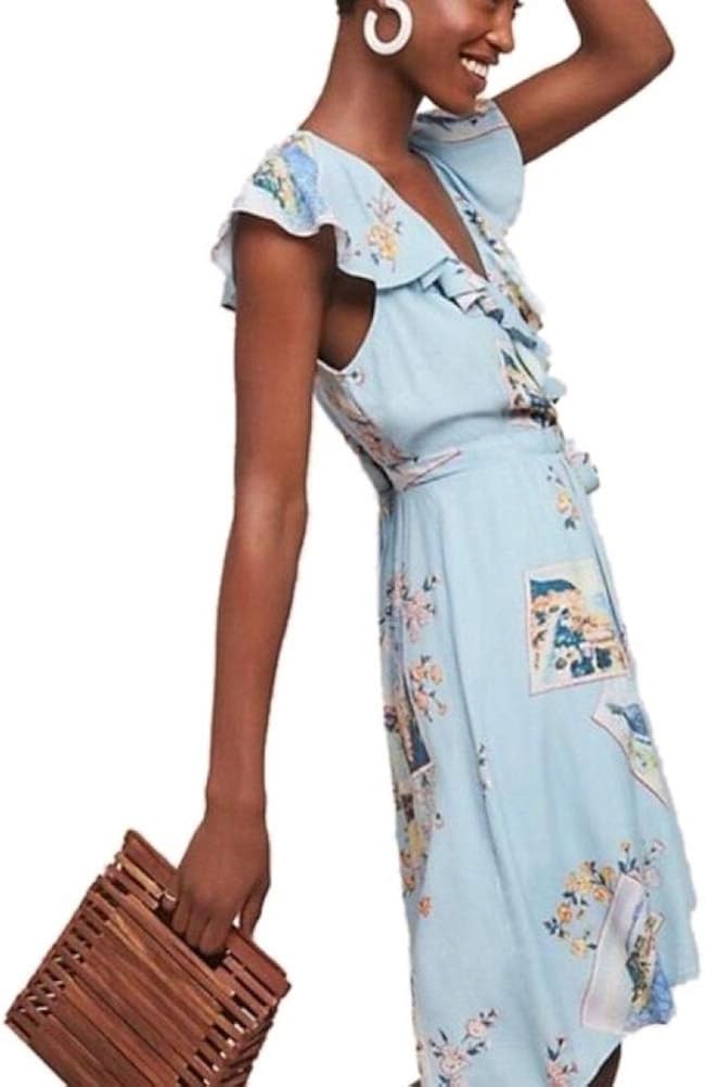 anthropologie rosalia wrap dress