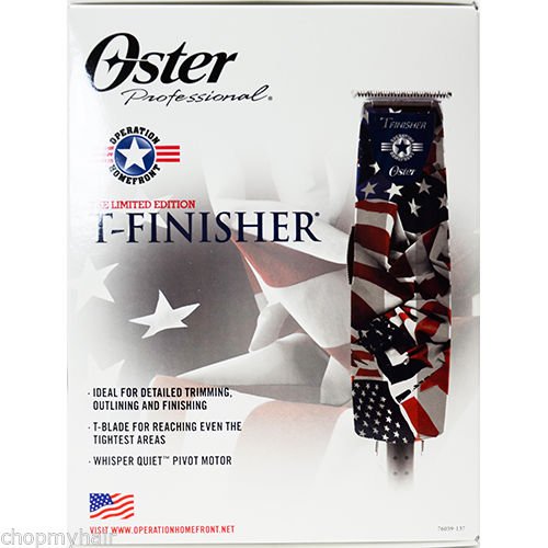 Oster Limited Edition T-Finisher Operation Home Front Trimmer Professional Salon American Flag