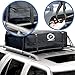 Fedmax Car Rooftop Carrier for Small Cars | Waterproof | Lock Included | Roof Top Luggage Bag (12CFT - Use with Racks)