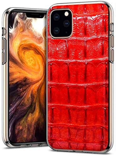 TalkingCase Clear Thin Gel Phone Case for Apple iPhone 11 Pro Max,Crocodile 1,Light Weight,Ultra Flexible,Soft Touch,Anti-Scratch,Designed and Printed in USA