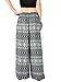 Orient Trail Women's Aztec Tribal Design Yoga Wide Leg Harem Pants M/L Black