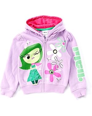 Inside Out Toddler Girls Zipper-Down Hooded Jacket