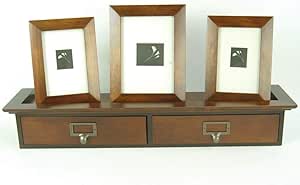 Picture - Estantería de madera de cerezo oscuro estante flotante con