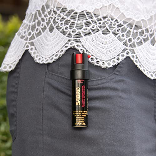 SABRE Advanced Compact Pepper Spray with Clip 3in1 Formula (Pepper