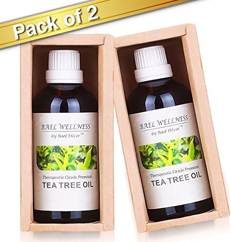 Tea Tree Oil (Pack of 2) - Uniquely Strong, Skin Tag Remover, for Acne & Fungus, 50+ Skin Care Benefits- Pure Australian Tea Tree Oil, Melaleuca Oil, Natural and Organic Skin Cleanser- 2 Oz (60 ml)
