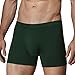 Separatec Men's Soft Modal Separate Pouch Underwear Solid Fine Trunk 3 Pack(L, Olive Green)