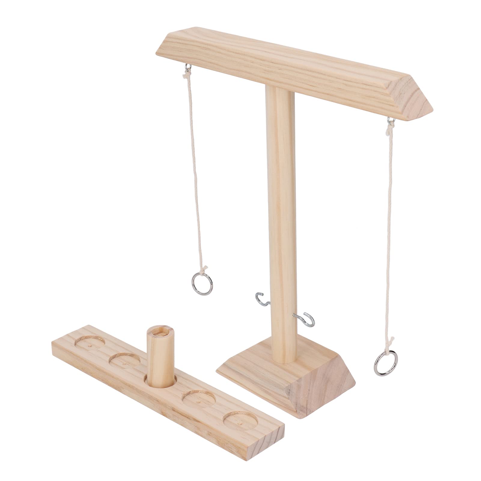 Ring Toss Game for Adults, Wooden Hook and Ring Game, Handmade Wooden Hook and Circle Game Interactive Game Ring Toss Drinking Game Hook Ring Toss Game for Bars Home, Party Family