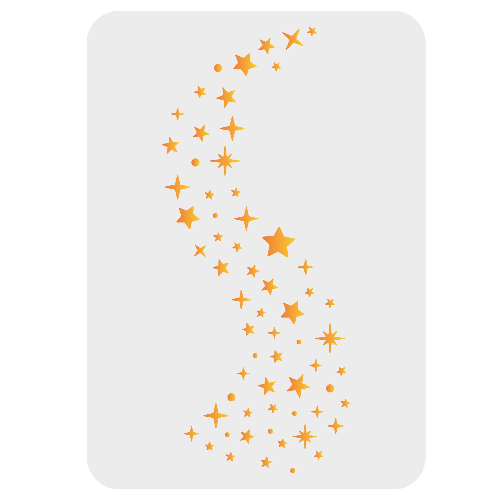 FINGERINSPIRE Stars Stencils 29.7x21cm Galaxy Stencils Plastic Twinkle Star Stencil Templates Reusable Stars Pattern DIY Home Decor Stencil for Painting on Wood Floor Wall