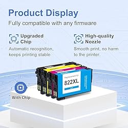 822XL Ink Cartridges Combo Pack Remanufactured