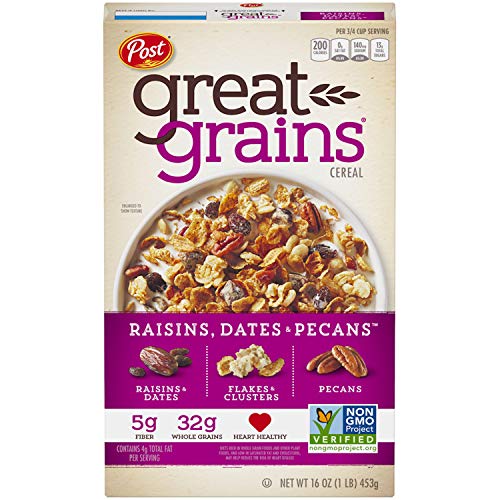 Post Great Grains Raisins, Dates & Pecans Whole Grain Cereal, 16 Ounce - //coolthings.us
