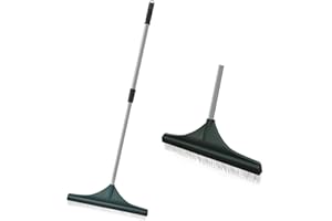 SOYUS Artificial Turf Rake Carpet Rake, Hand Rakes with Adjustable Handle Steel 32 to 52 inches for Artificial Grass and Lawn Leaf Removal, Carpet Rakes, Pet Hair Removal