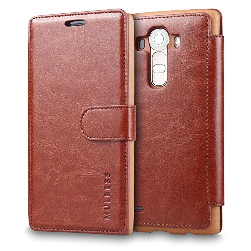 Lg g4 case wallet, mulbess [layered dandy][card slot vi…