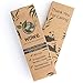 Wowe Lifestyle Natural Organic Bamboo Toothbrush Wood, Ergonomic Biodegradable Handle, Soft BPA Free Bristles, Pack of 4 (Celebrate)