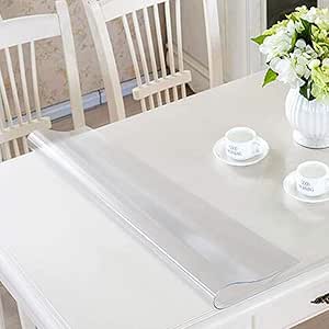 Amazon.com: LISIANG Dining Table Top Protector Clear Plastic, Frosted ...