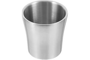 AUTSUPPL Stainless Steel Bathroom Tumbler Water Cup with Ergonomic Waist Design Compact Unbreakable Travel Mouth Rinse and To