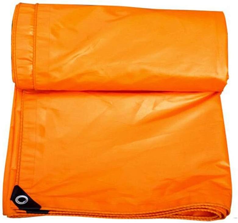 Tarps CJC PVC Tarpaulin Waterproof Heavy Duty Carport Garden Gazebo Awning Party Tent Multi-Purpose (Color : Orange, Size : 8x8m)