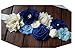 nania maternity pregnancy sash for Mon to be baby shower sash flower sash (Royal blue)