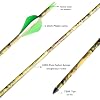 12-Pack Carbon Arrows For Hunting & Target Practice - 30" Spine 500 For Recurve/Longbow