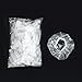 100 Pieces Transparent Disposable Ear Protector Covers Shower Caps