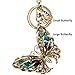 Bolbove Diamond Butterfly Keychain Sparkling Keyring Crystal Rhinestones Purse Pendant Handbag Charm