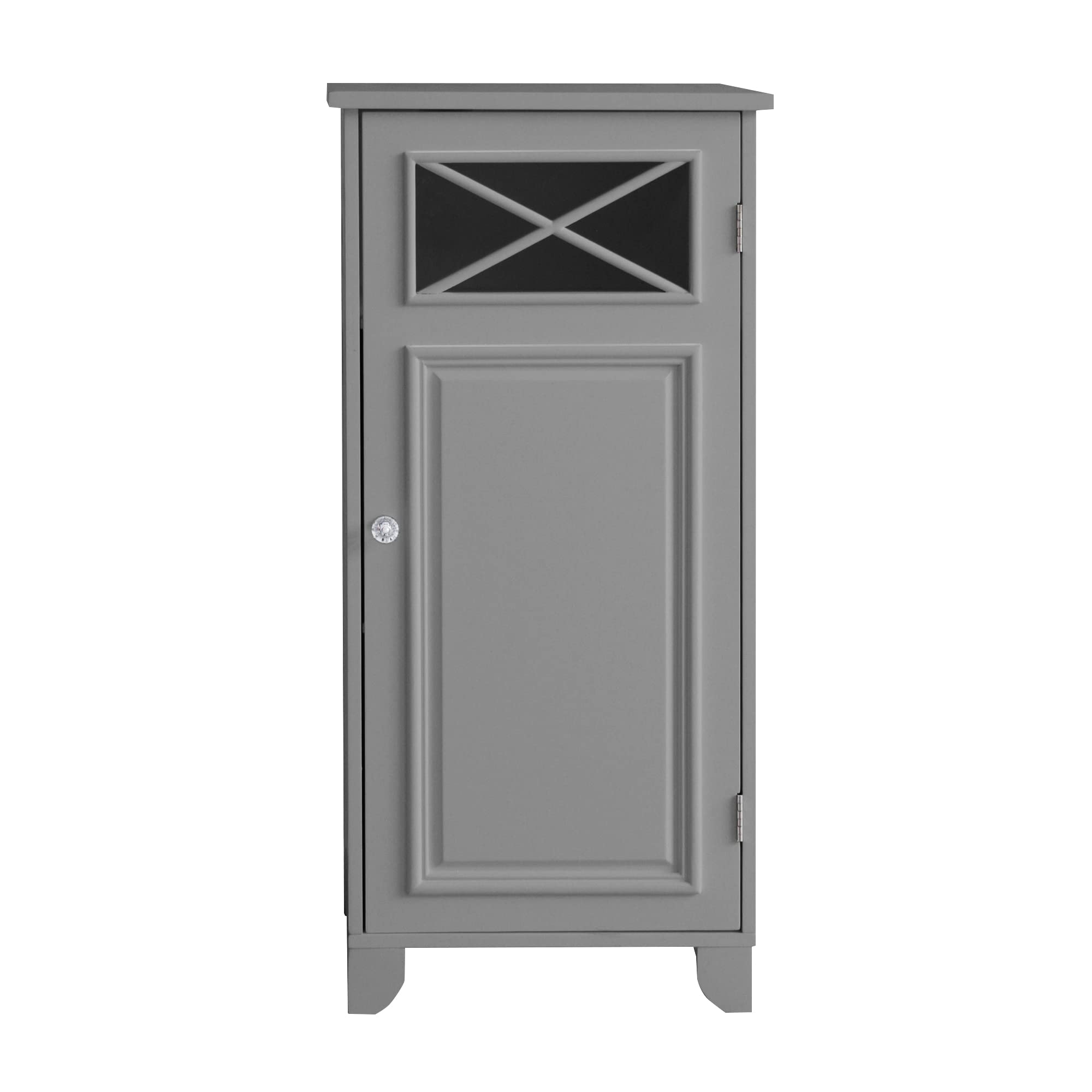VERSANORA Teamson Home Bathroom Dawson Floor Cabinet With One Door Grey EHF-6834G