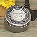 Cottage Garden Granddaughter The Joy and Smile Brushed Silver Round Jeweled Music Box Plays Tune Wonderful World