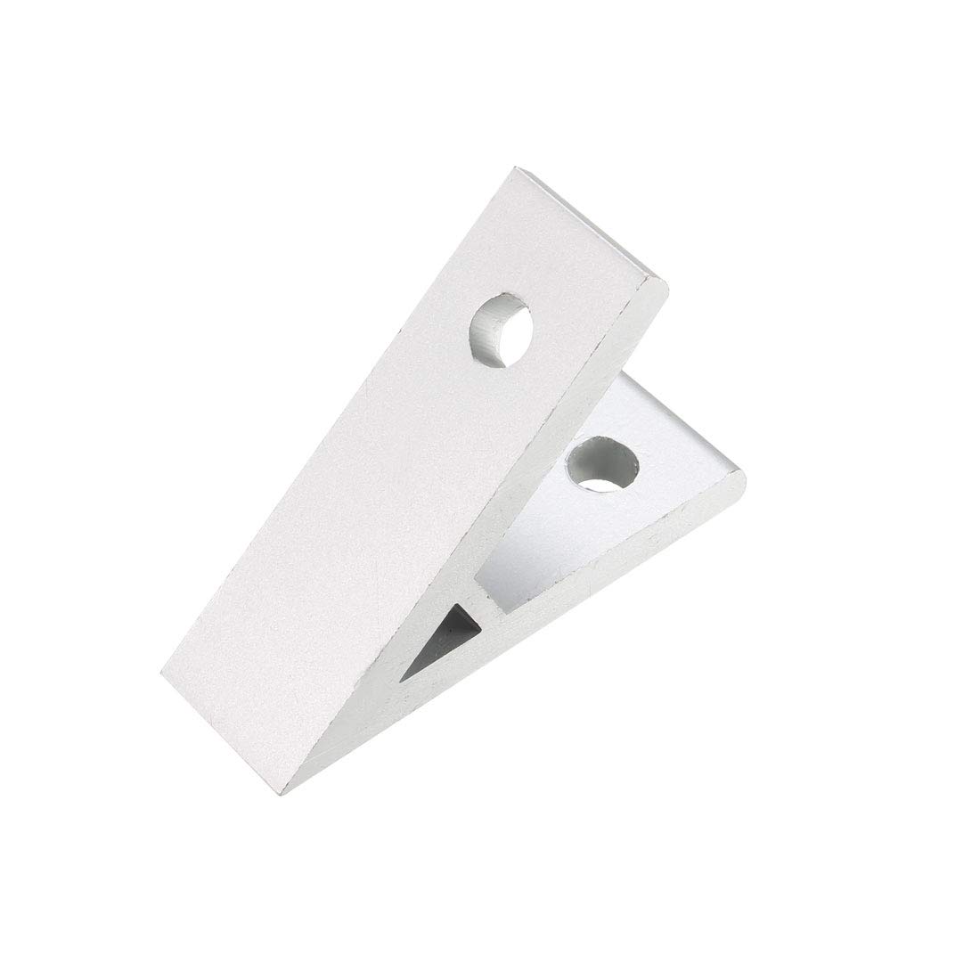 sourcing map 2020 Aluminum Corner Brackets Profile Corner Joint Connectors Corner Braces (45 Degree Angle)
