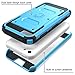 iPhone 5C Case, i-Blason Armorbox for Apple iPhone 5C Dual Layer Hybrid Full-body Protective Case with Front Cover and Built-in Screen Protector and Impact Resistant Bumpers for iPhone 5C (Blue)