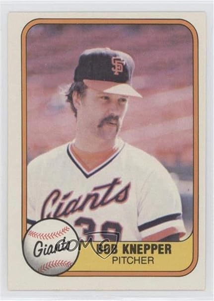Amazon Bob Knepper Baseball Card 1981 Fleer Base 447 