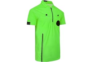 VKT Soccer Referee Shirt Jersey Kit Official Short Sleeve Ref Shirts Uniform Halloween Costume for Men & Women