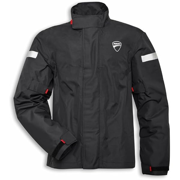 Amazon.com: Ducati Flow C5 Fabric Jacket Large, Black, Red