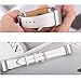 bayite For Fitbit Charge 2 Bands, White Stitched Leather Band for Fitbit Charge 2